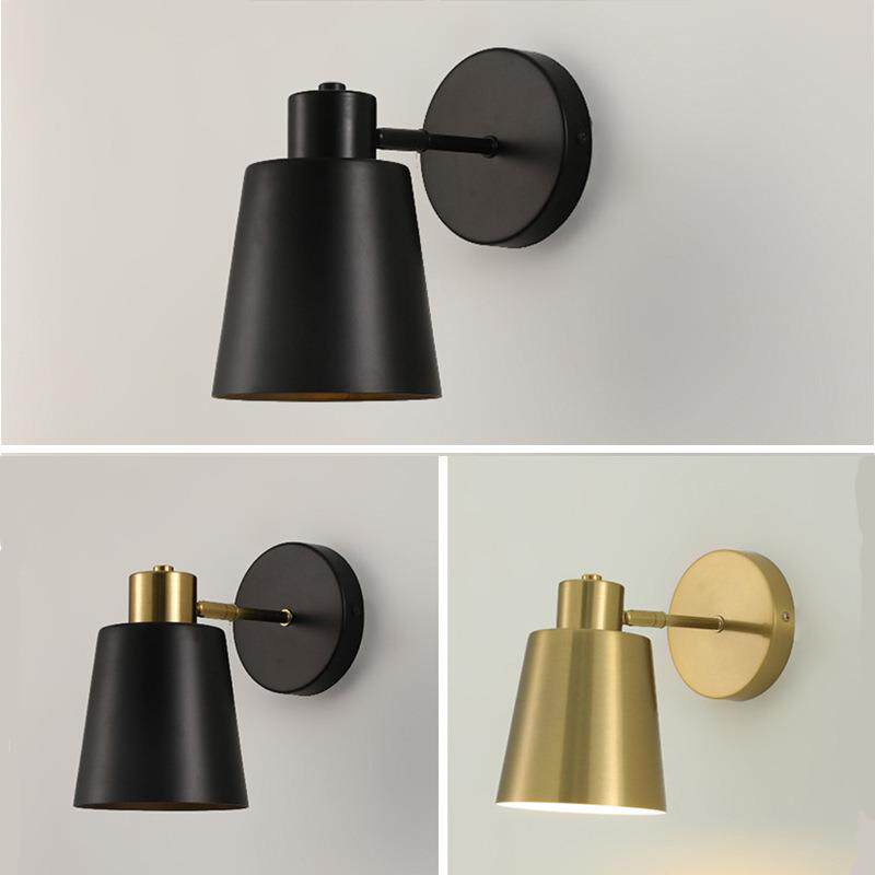 跨境室内壁灯酒店客房新款美式铁艺复古摇杆壁灯餐厅卧室书房壁灯