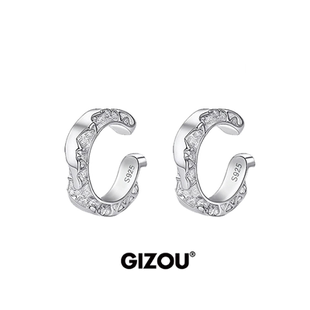 极昼GIZOU白敬亭同款925银高位耳骨夹男新款小众高端无耳洞耳饰