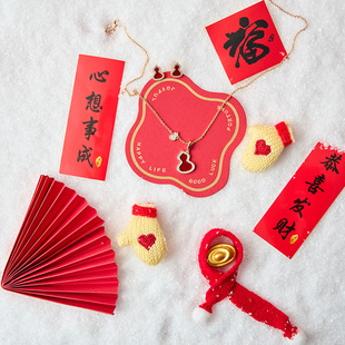 2026新年迷你摆件拍照道具中国风氛围感布景静物产品拍摄背景装饰