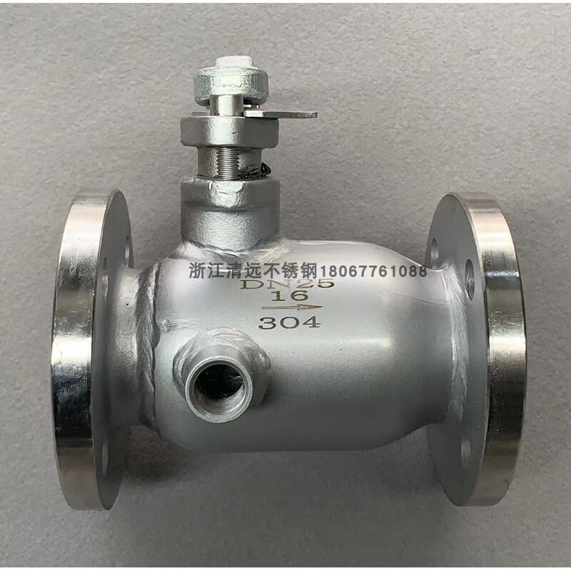 304不锈钢bq41f-16p一体式夹套保温球阀高温法兰球阀316l全尺寸