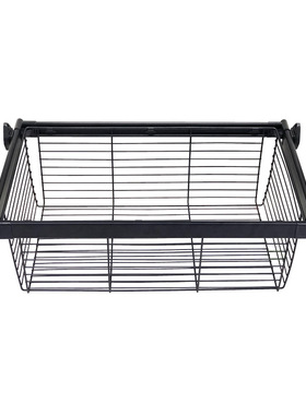 米司库衣柜拉篮抽屉式衣帽间收纳储物篮伸缩裤架家用推拉衣物黑色