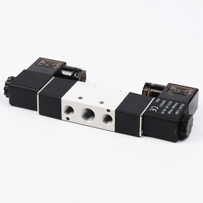 原装亚德客4V220 4V320 4V420电磁阀二位五通换向阀高频线圈24v