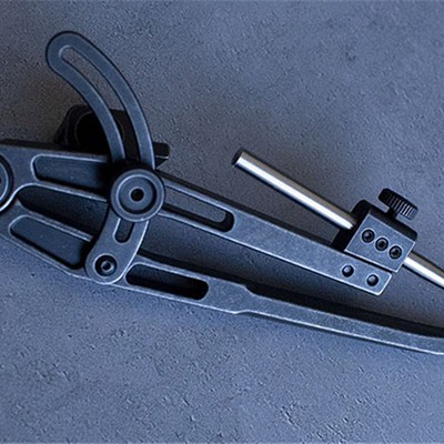 前羽 多功能可夹笔圆规 皮革间距规挖槽器 文具圆规画圆木工划线