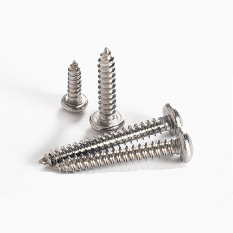 M3 M4 M5 国标按斤不锈钢自攻螺丝木螺钉十字盘头圆头自攻螺丝钉