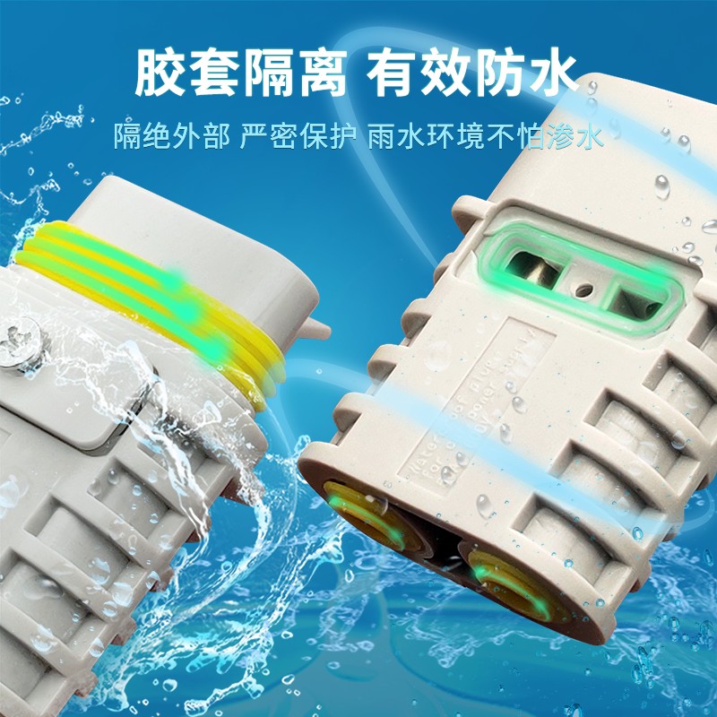 驻车空调大功率50A600V防水插头 12V/24V空调对接快速接连接器
