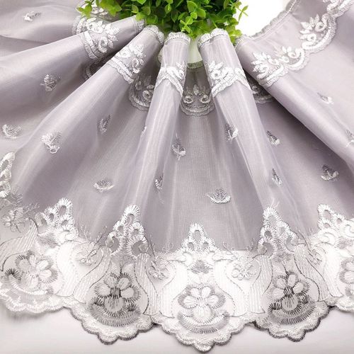 加宽30厘米双层带衬布沙发垫装饰蕾丝花边床边桌裙边窗帘底边加长