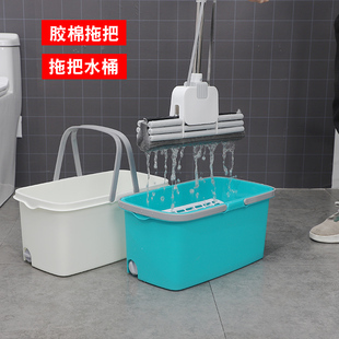 大号 海绵拖把家用吸水神器拖把头胶棉拖地卫生间拖把海绵头对折式