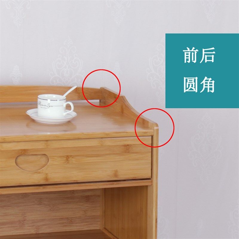 楠竹多层饮水机柜家用泡茶厨房置物架水桶茶水柜实木柜客厅餐边柜