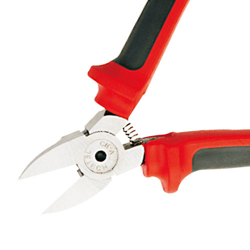 捷科PP-6斜嘴钳 水口钳6寸剪钳斜口钳剪线钳双色手柄电工工具钳子