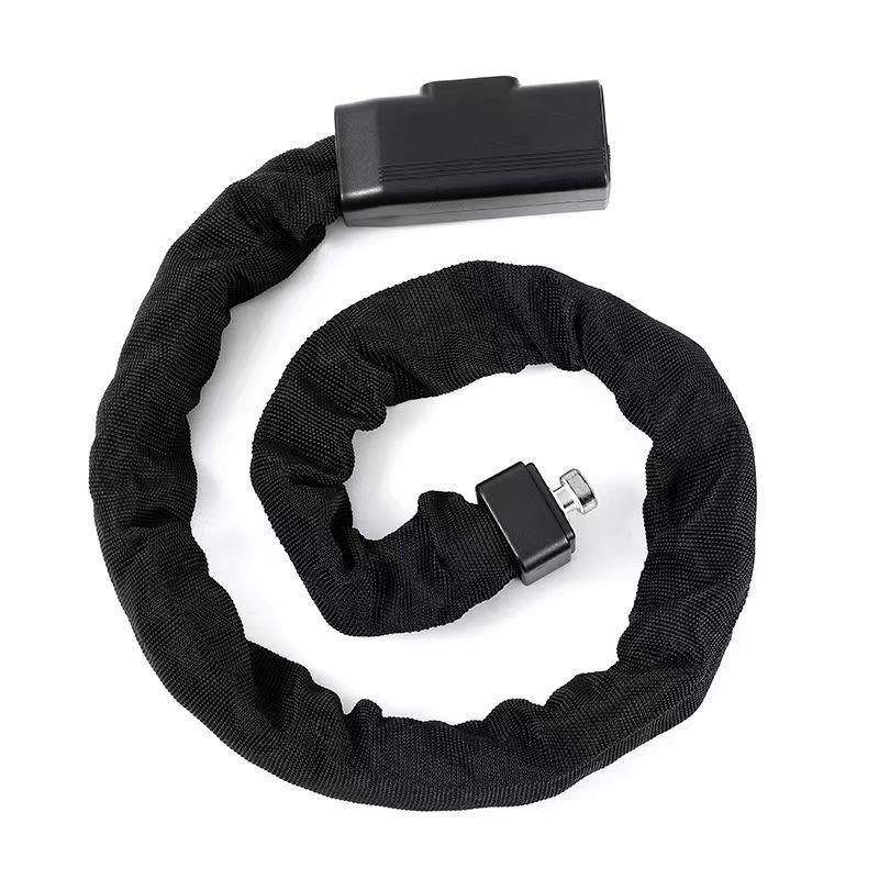 摩托电动自行车i加粗炼条锁防盗抗剪通用车配件装备便携式锁玻璃