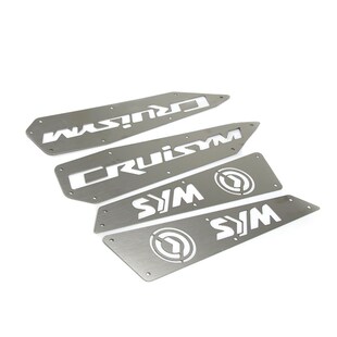 三阳 巡弋300改装脚踏 防滑脚垫 G不锈钢踏板边撑垫不锈钢脚踏垫