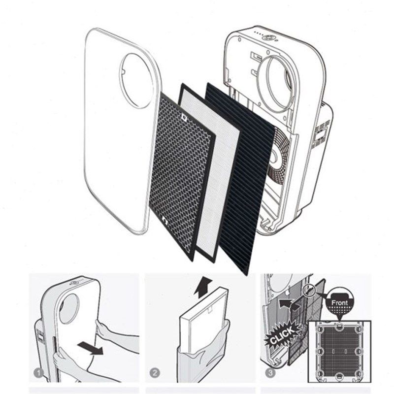 适配ION空气净化器滤芯KQJ-F02C覆合HEPA炭除醛霾PM2.5过滤网