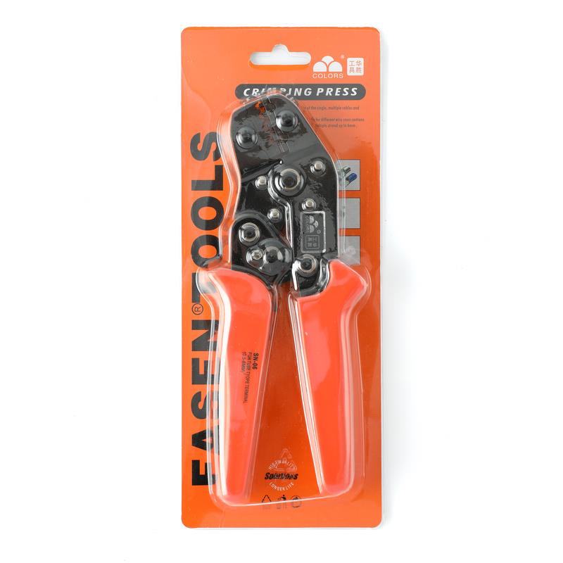 SN06压线钳裸O型U型S N华胜B RNBU TOT 型冷压端子压紧钳 0.5-6平