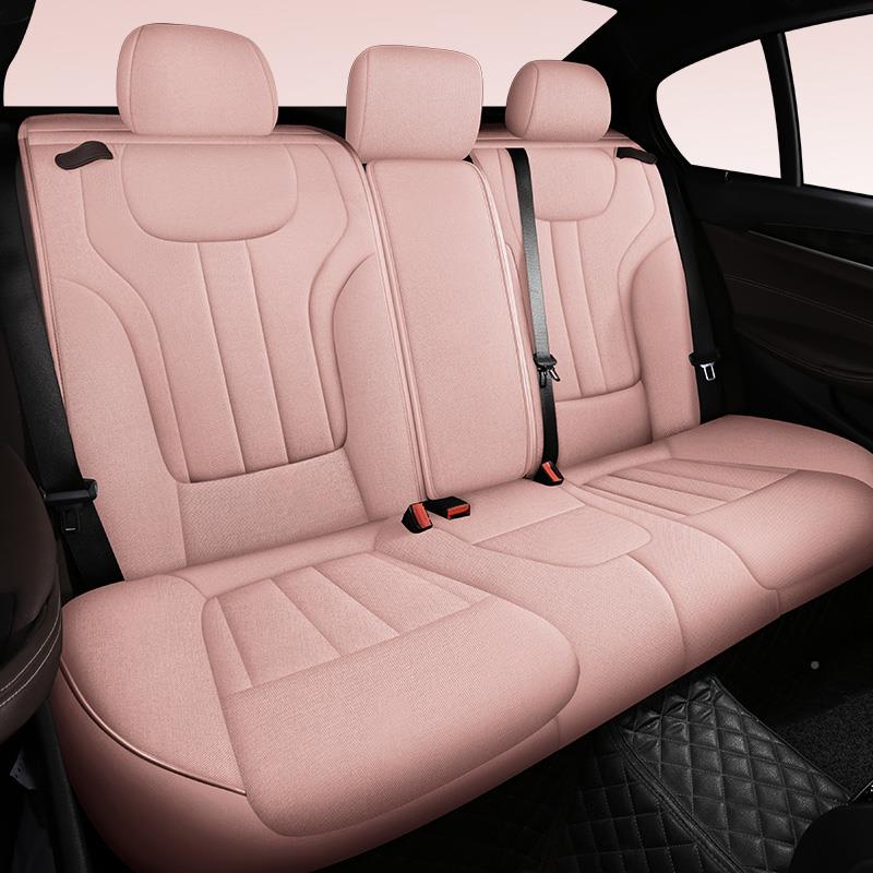 2椅SF302亚5款布艺亚全包围粉麻色汽车座套坐秋冬通用座套专用垫