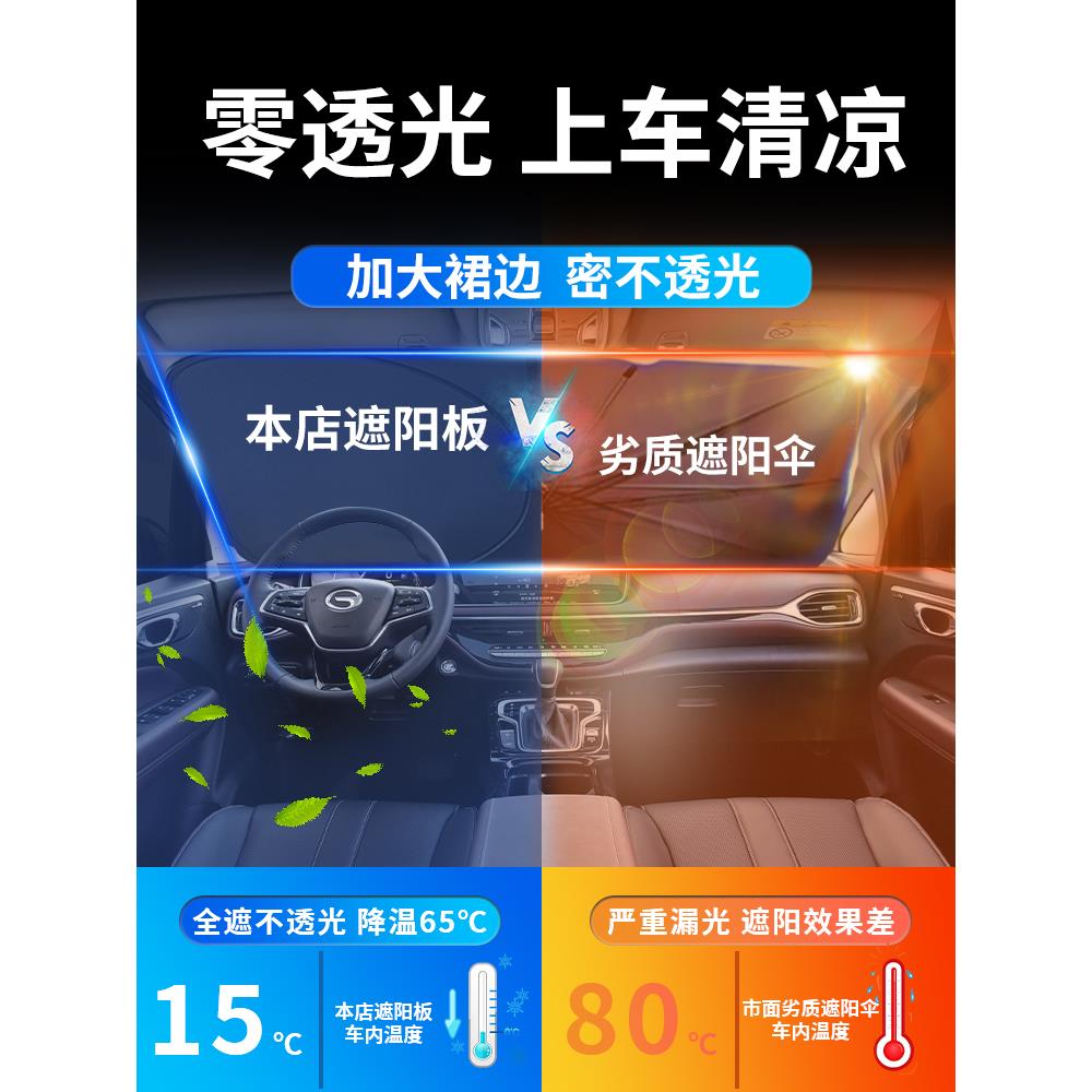 广汽传祺M6Pro前遮阳板罩伞帘挡晒传奇传祺M6布专用热隔车挡防汽