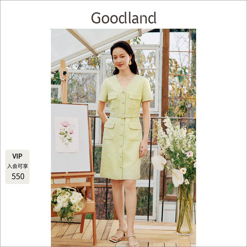goodland小香风音儿美地连衣裙