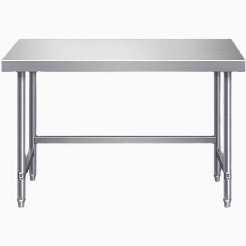 定做特厚304不锈钢工作台单层厨D房饭店操作台灶台长方形切菜桌子
