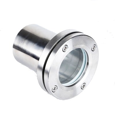 304不锈钢带颈法兰视镜碳钢法兰对夹视窗焊接视镜观察孔可视孔镜