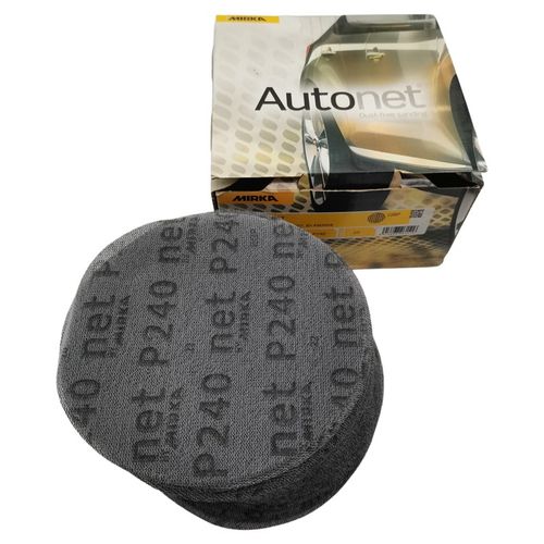 芬兰摩卡MIRKA6寸网砂圆形植绒自粘网格干磨砂纸汽车无尘打磨砂碟