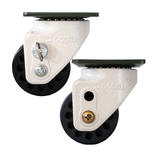 J怡合达CRB31脚轮32聚氨酯D70福马轮万向轮带刹车脚轮重型机械60