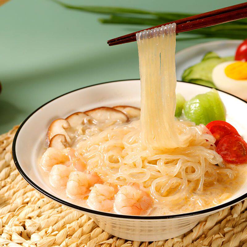 低卡魔芋面低热量0脂肪魔芋粉丝面条魔芋丝低脂食品代餐主食轻食
