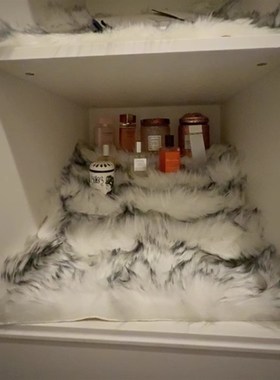 间床前毛垫毯地垫子可折叠简约盖布舒H适拍照型可拆洗高级感短毛