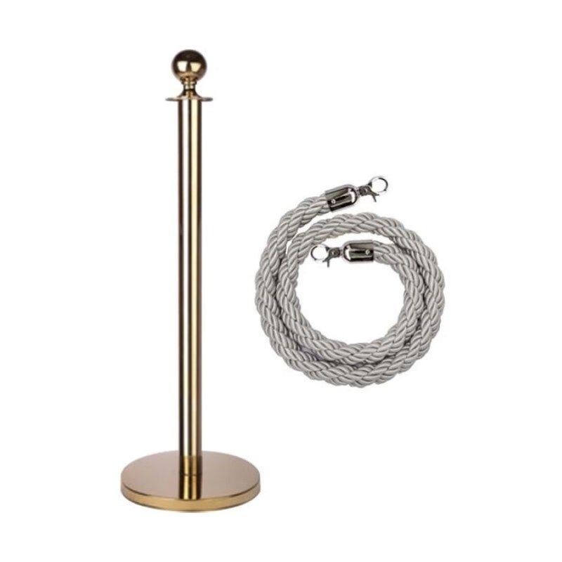 月桐yuetong圆球金色礼宾杆隔z离护栏含麻绳YT-D0473含金色杆+,五金/工具,护栏/隔离栏,淘宝优惠券,粉丝福利购,淘宝优惠卷