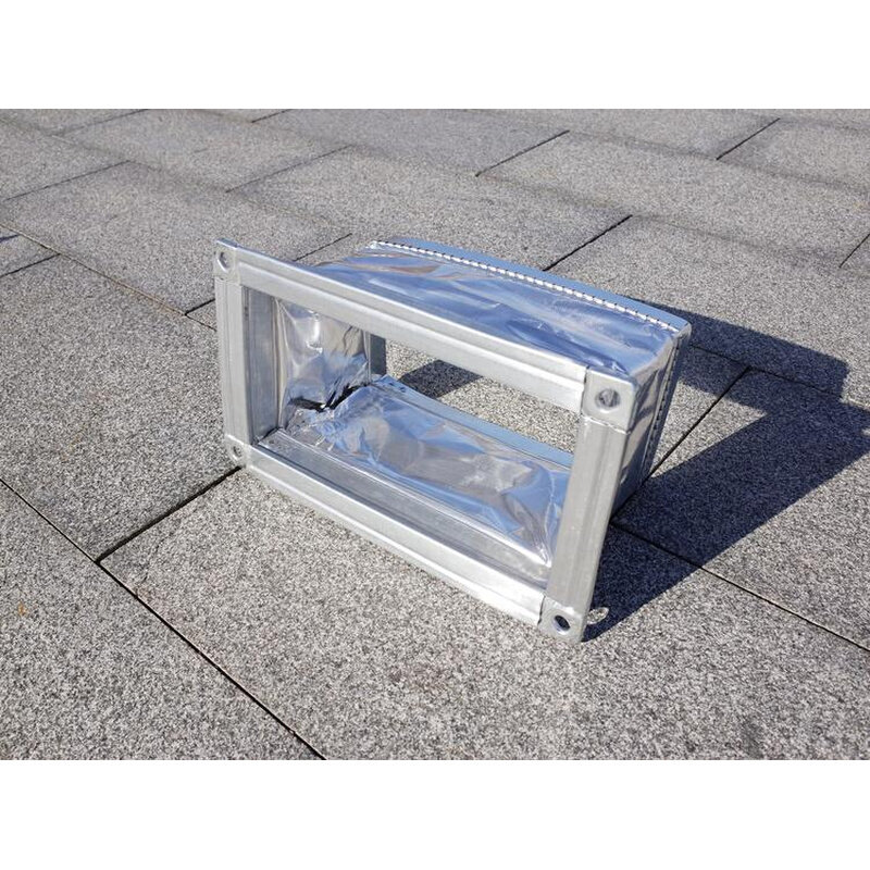 风机盘管铝箔共板法兰软连接中央空调出风口弯头新风帆布通风管道