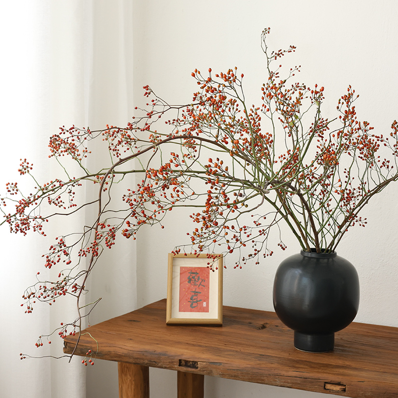 山归来鲜切枝蔷薇果干花水培植物水养插花花卉植物室内花绿植干枝