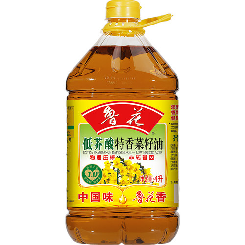 鲁花低芥酸特香菜籽油4L