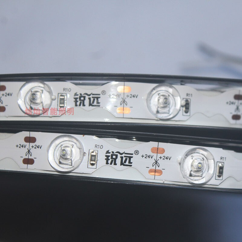 s型透镜3030x-24灯带12V24v透镜高亮漫反射软灯条 工程发光字灯带