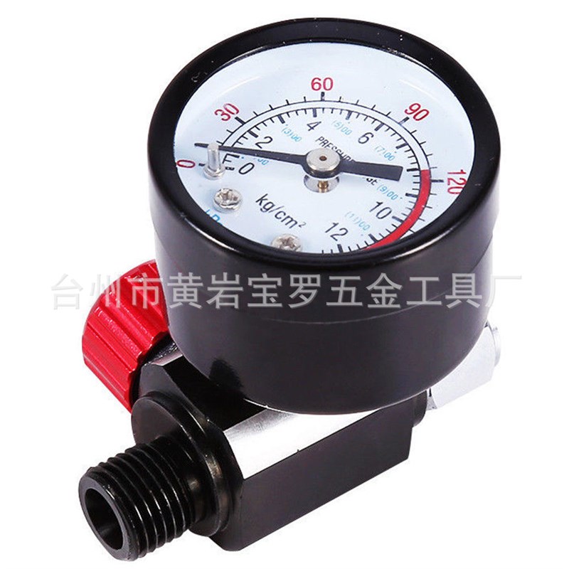 喷枪调压表油漆喷枪空气压力阀气压表热销