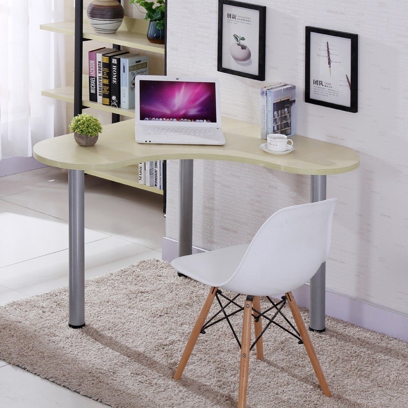 直供新款圆形简约现代电脑桌台式学生桌时尚迷你弧型转角书桌