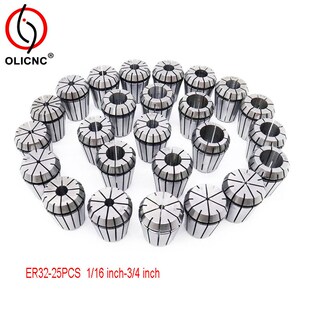 ER32筒夹套装 ER32-25PCS 套装 1/16-3/4  Collet set 跨境