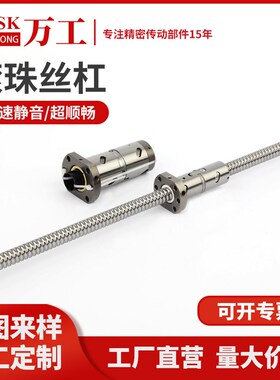 国产滚珠丝杆SFA1605/1610/2005/2510滚珠丝杆螺母套装 滚珠 丝杆