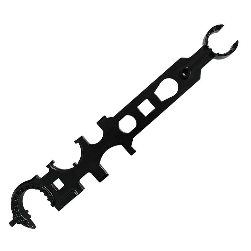 热卖户外野战多功能组合扳手 高硬度AR15/M4工具全钢制金属大扳手
