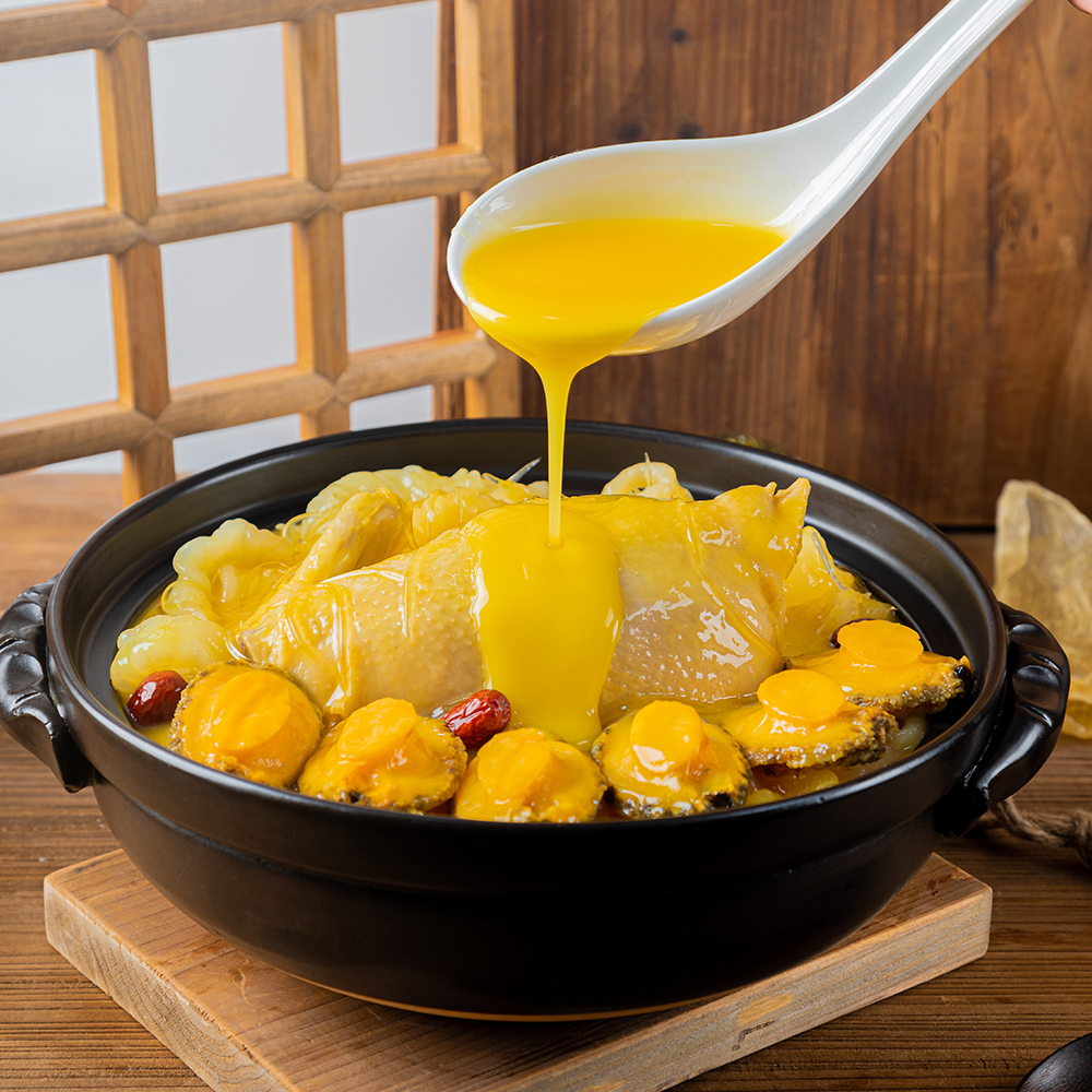 港式金汤鲍鱼花胶鸡 2.5kg  鲍鱼海鲜加热即食