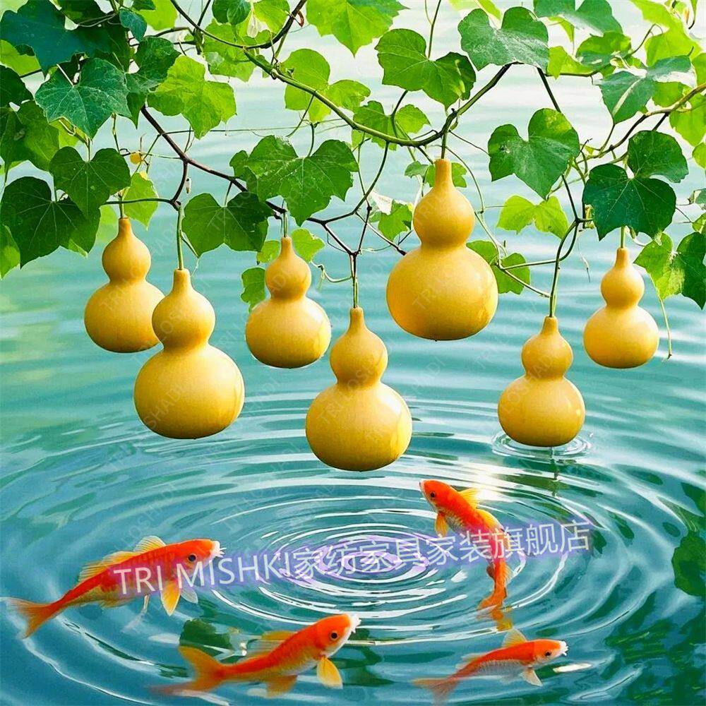 如意葫芦好运贴纸壁画室内高级墙上粘贴画吉祥平安自粘门贴海报画
