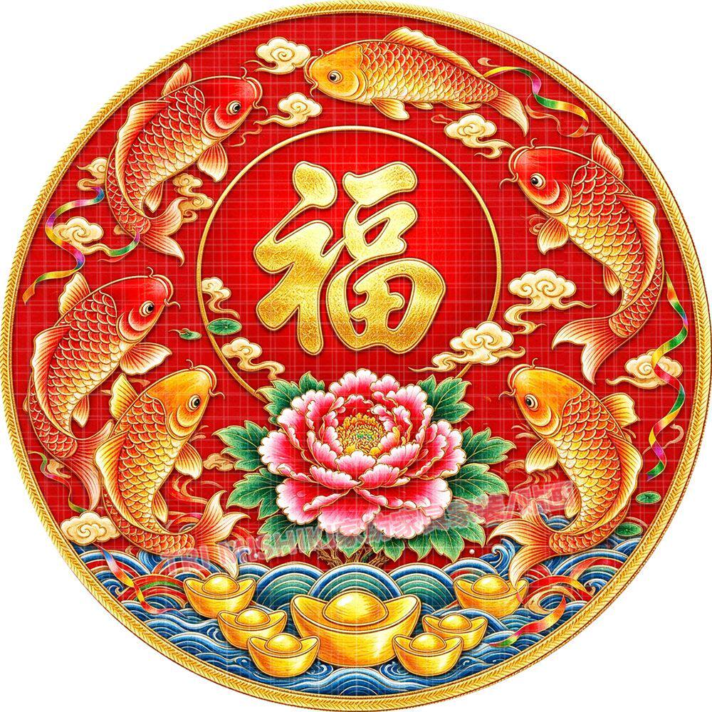新年爆款吉祥喜庆福字贴画