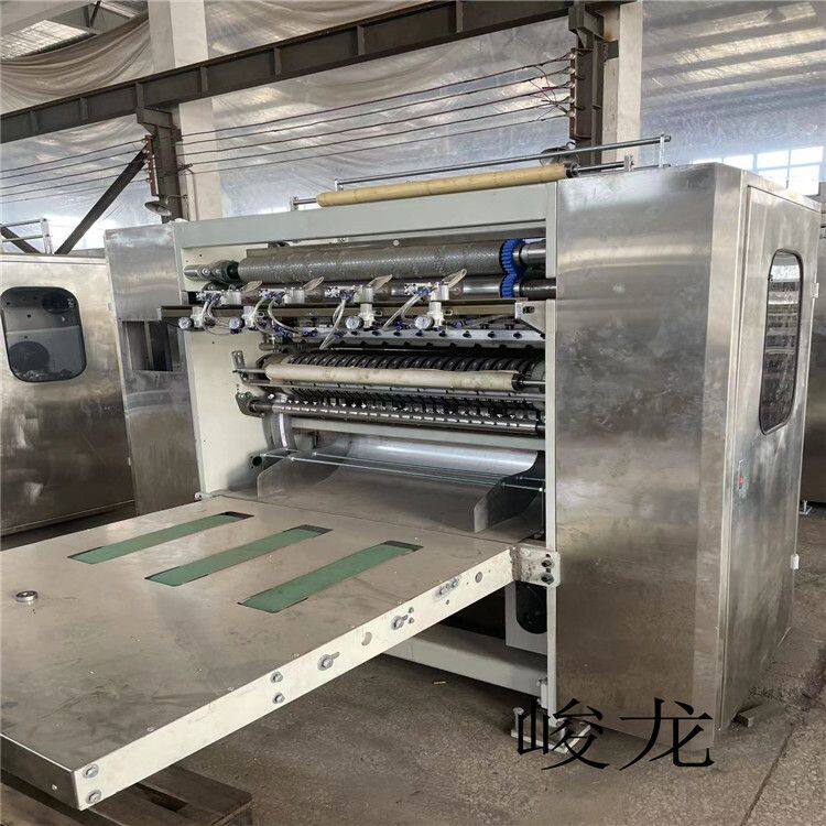 1JL-850型无纺布抽取式棉柔巾折叠机 一出四排洗脸巾设备厂家