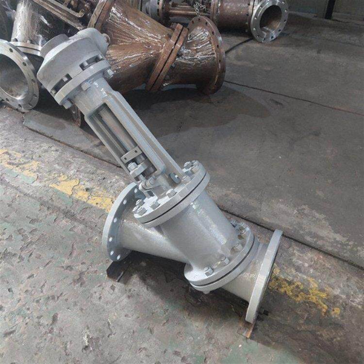 JS945电动Y型料浆阀 压铸钢蒸汽锅炉电动防爆型浆料阀