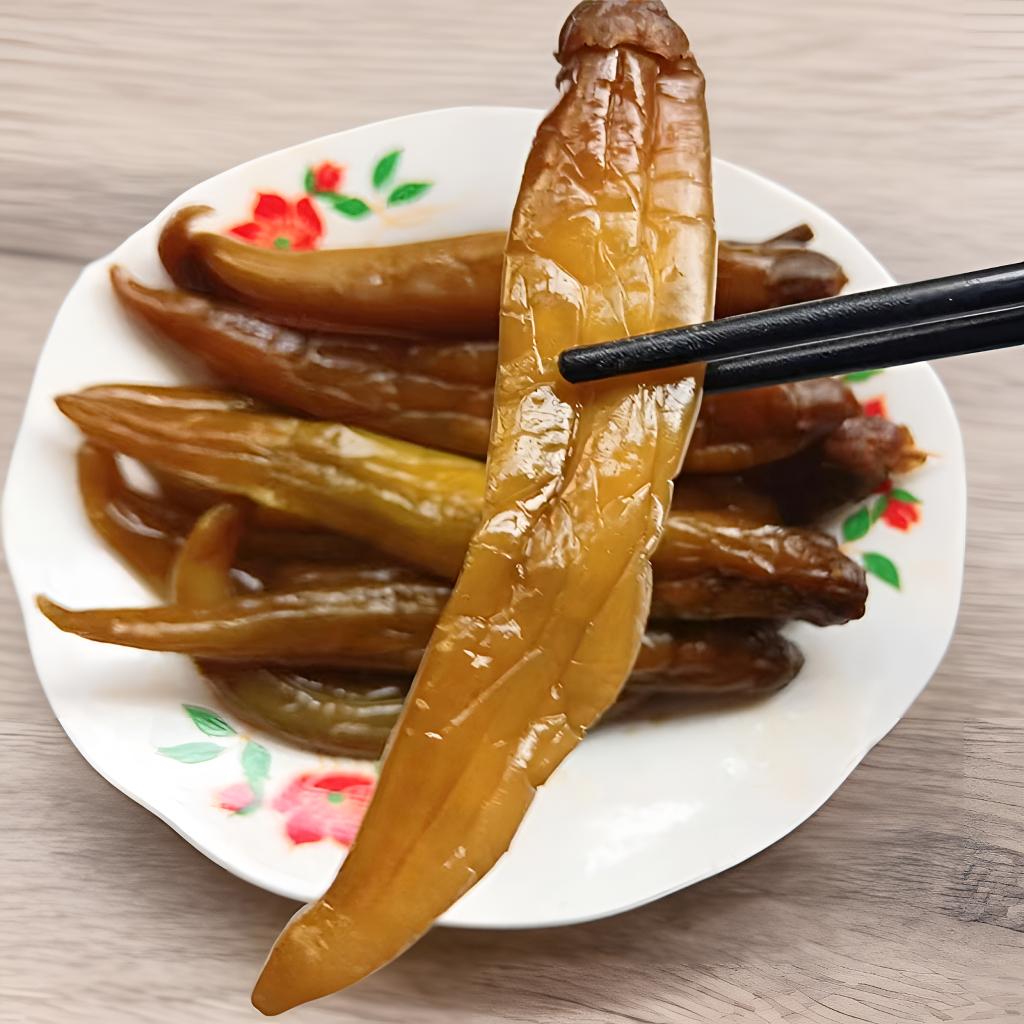 山东特产腌辣椒半斤咸香脆辣即食图片