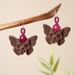 新粉福利中式合香珠戒指国风耳环项链饰品新中式香囊发簪狐狸猫爪