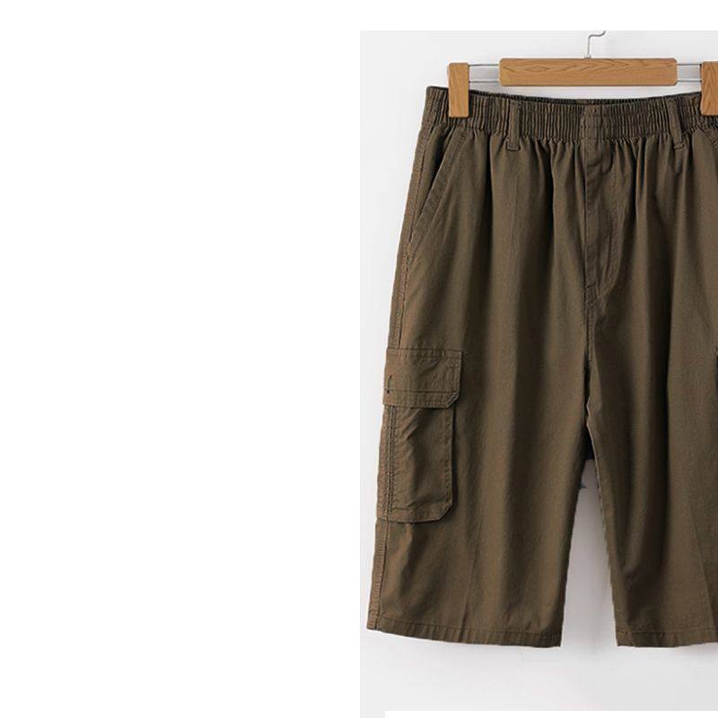 中年七分裤男宽松爸爸装大码夏季外穿男士休闲短裤中老年人中裤子,男装,短裤,淘宝优惠券,粉丝福利购,淘宝优惠卷