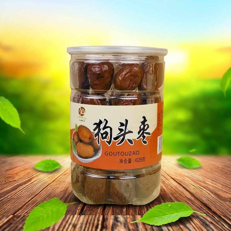 人和仙狗头枣628g陕西清涧红枣大枣干果煮粥煲汤做馅泡水零食干货