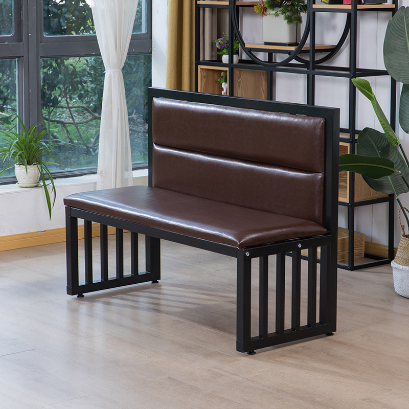 定做双人咖啡西餐厅火锅奶茶甜品店铁艺卡座坐沙发餐桌椅组合