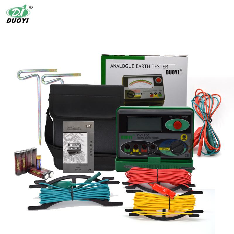 多一DY410h0接地电阻测试仪地阻仪电阻表高精度摇表数显防雷检测