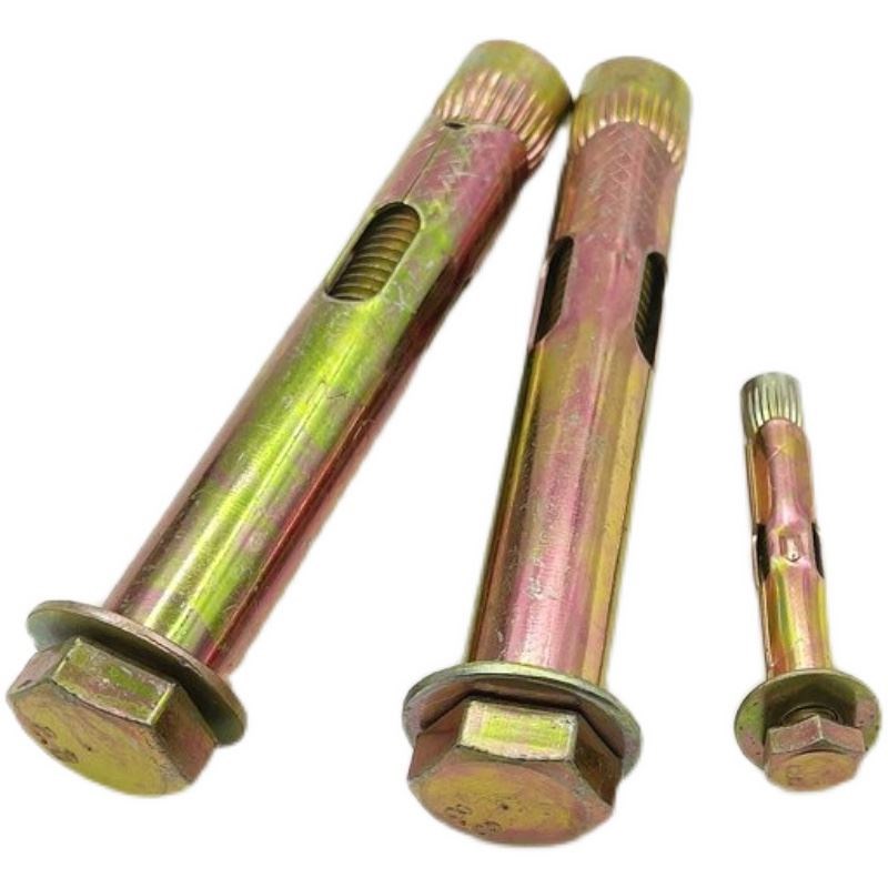 外六角内置式膨胀螺栓 镀彩锌内爆地板膨胀螺丝 M6M8M10M12