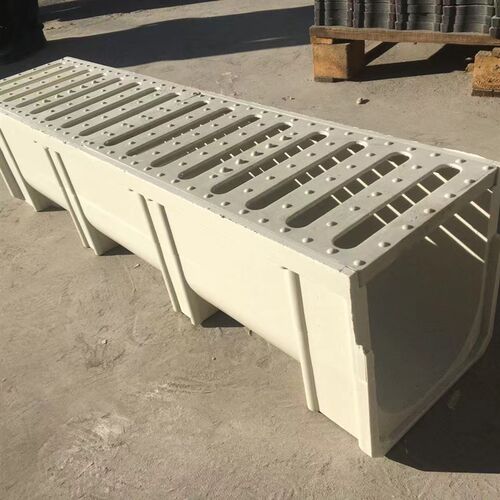 新款成品树脂排水沟u型槽厨房下水道地沟盖板不锈钢线性庭院u形排