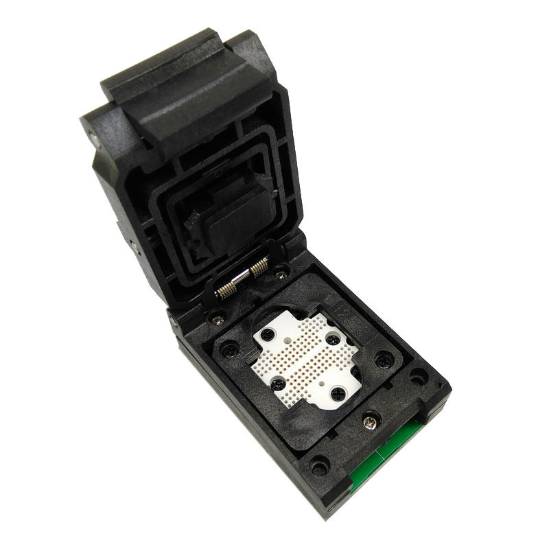 全新BGA152翻盖探针测试座bga132探针座Flash芯片 1.0间距工厂